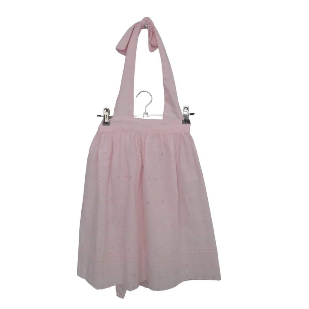 Handmade/Handcrafted Pink Eyelet  Apron